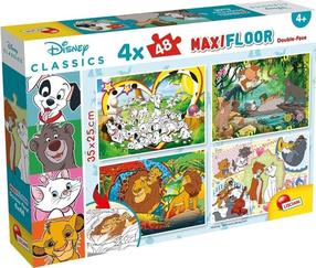 Dėlionė 4in1 Lisciani Disney 304-91737, 29 cm x 39 cm, 192 vnt., įvairių spalvų