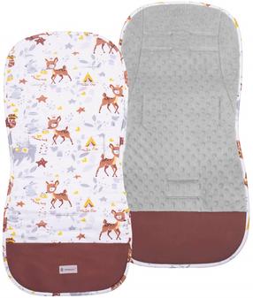 Подкладка для коляски Springos SB0056, коричневый цв./белый цв./серый цв.