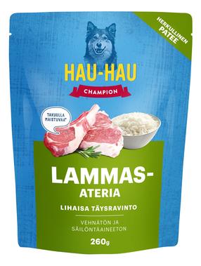 Šlapias šunų maistas Hau-Hau, ėriena, 0.26 kg