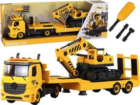 Автовоз Lean Toys Assembly Zone Transport Team, желтый цв.