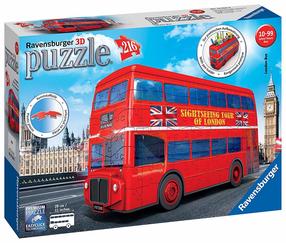 3D dėlionė Ravensburger London Bus 12534, 31 cm x 7 cm, 216 vnt., įvairių spalvų