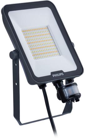 Prožektor liikumisanduriga, lakke või seina Philips Ledinaire Floodlights BVP167, 50 W, 5500 lm, 3000 - 6500 °K, IP65, hall v.