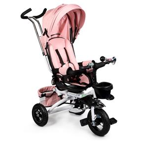 Triratukas EcoToys Deluxe JM-068-17 PINK, juoda sp./rožinė sp.
