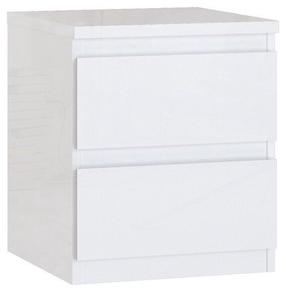 Naktsskapītis Forte Layton, balts krās., 49.3 cm x 41.9 cm x 42.2 cm