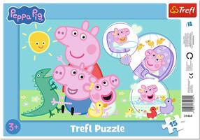 Pusle Trefl Peppa Pig The Sweetest Pig 31434, 15.9 cm x 25.8 cm, 15 tk, mitmevärviline