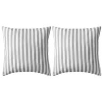 Dekoratyvinė pagalvėlė VLX Outdoor, balta sp./pilka sp., 45 cm x 45 cm, 2 vnt.