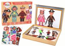 Magnetinė dėlionė Lean Toys Cartoon Occupation, įvairių spalvų