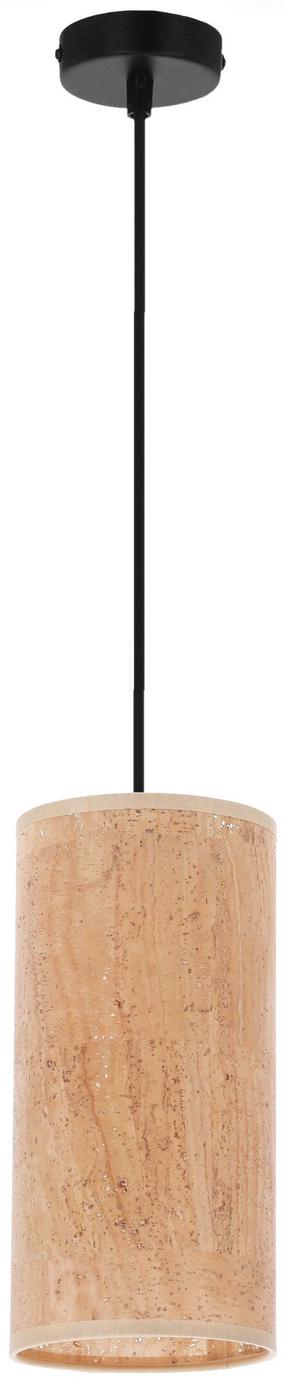 Šviestuvas kabinamas Candellux Lighting Aragona 31-19608, E27, 1 x 60 W, smėlio sp. / juoda sp., 12 x 25 cm
