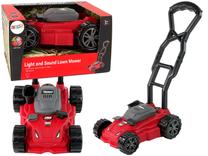 Žaislinė buitinė technika, žoliapjovė Lean Toys, juoda sp./raudona sp.