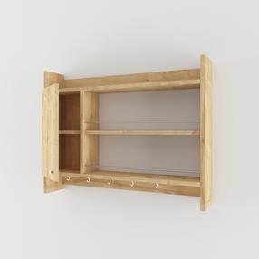 Pakabinama virtuvės lentyna Kalune Design Knerr 935CMN1308, ruda sp., 85 cm x 15 cm x 65 cm