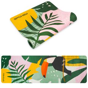 Коврик для фитнеса и йоги Spokey Home Jungle, многоцветный, 183 см x 61 см x 0.4 см