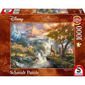 Dėlionė Schmidt Disney Bambi 59486, 49.3 cm x 69.3 cm, 1000 vnt., įvairių spalvų