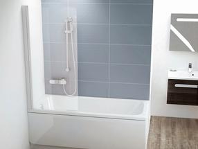 Стенка для душа Ravak CVS1 80 K, 80 см x 150 см, прозрачный цв./белый цв./прозрачный