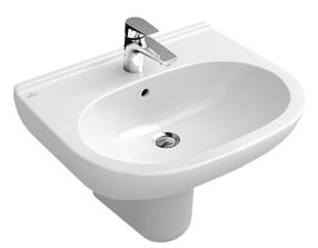 Vonios praustuvas Villeroy & Boch O.Novo, keramika, 65 cm x 51 cm x 21.5 cm, balta sp.