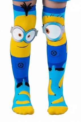 Vaikiškos kojinės, mergaitėms Minions, įvairių spalvų, vienas dydis