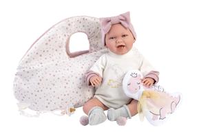 Lėlė - kūdikis Llorens 74044, 42 cm, ruda sp.