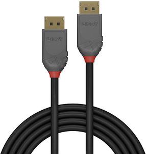 Kabelis Lindy DisplayPort - DisplayPort 36483 Displayport, Displayport, 3 m, melna krās./pelēka krās.