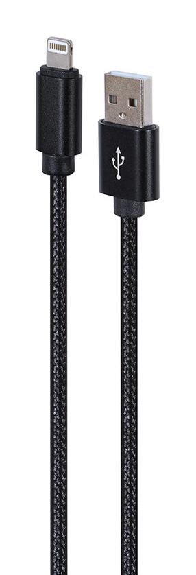 Vads Gembird USB Type-A Vīrietis, Lightning Vīrietis, 1.8 m, melna krās.
