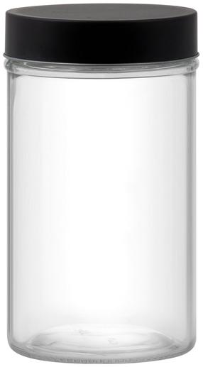 Birių produktų indas Domotti Milos, 1 l, skaidri sp./juoda sp.