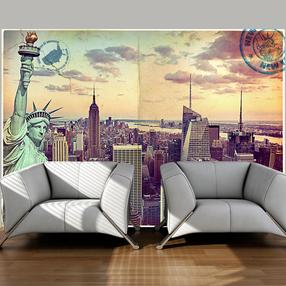 Fototapetas Artgeist Postcard From New York LNEW010246, 140 cm x 140 cm