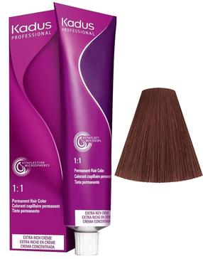 Plaukų dažai Kadus Professional Permanent Color, medium brunette brown red sp., 4/75, 60 ml