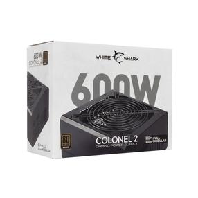 Toiteplokk White Shark Colonel 2 GPSU-B600S 600 W, 14 cm