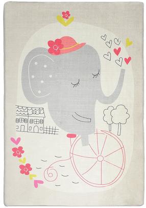 Kilimas Conceptum Hypnose Elephants Bike 876CHL1086, pilka sp., 190 cm x 140 cm