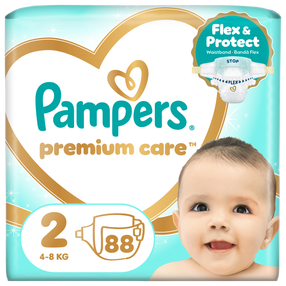 Подгузники Pampers Premium Care, 2 размер, 88 шт.