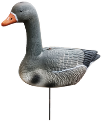 Sodo dekoracija "Antis" Besk Garden Duck 4750959113134, 41 cm x 23 cm x 61 cm, balta sp./oranžinė sp./pilka sp.