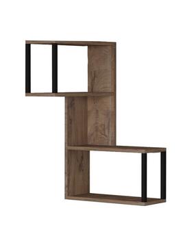 Sieninė lentyna Kalune Design Lecco 495SSE1151, tamsiai pilka sp., 52 cm x 84 cm x 20 cm