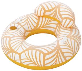 Piepūšamais peldriņķis Bestway Comfort Plush 43643, balta krās./oranža krās., 118 cm