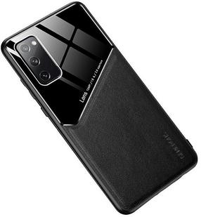 Telefono dėklas Mocco Lens Leather Back Case, juoda sp., Apple