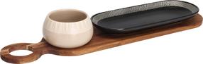 Suupistenõu Excellent Houseware 210001270, pruun v./must v., keraamiline/puit