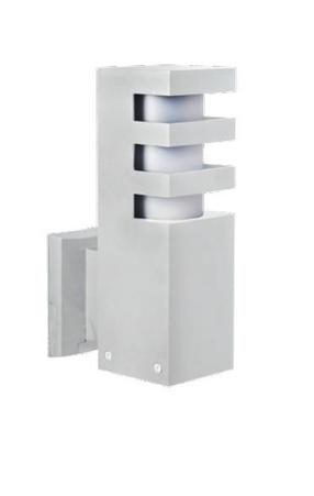 Āra sienas lampa Su-Ma Rado, 18W, E27, IP54, sudraba krās., 8 cm x 25 cm