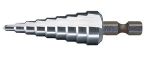 Pakopinis grąžtas Makita Standard D-40082, metalas, hex 1/4, 4-12 mm x 6.5 cm