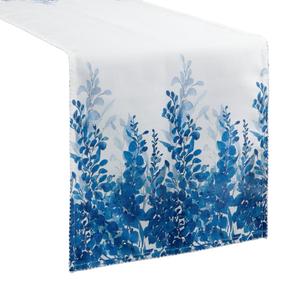 Stalo takelis stačiakampė Ines 14, mėlyna/balta, 40 x 140 cm