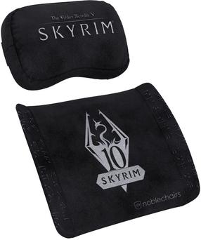 Krēslu spilveni Noblechairs Skyrim Edition, melna krās./pelēka krās., 40 cm x 32 cm, 2 gab.