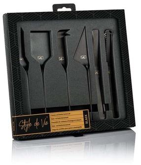 Virtuves nažu komplekts, sieram un sviestam Style de Vie Authentique Black, 6 gab.