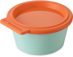 Konteiners pārtikai Koziol Nora, 0.25 l, 11.8 cm x 11 cm, zaļa krās./oranža krās.