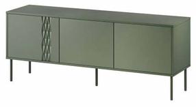 Televizoriaus spintelė Tresse, žalias, 40 cm x 150 cm x 55 cm