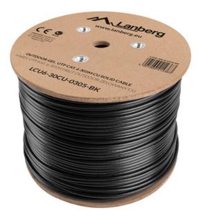 Laidas Lanberg CAT 6 UTP LCU6-30CU-0305-BK UTP, UTP, 305 m, juoda sp.
