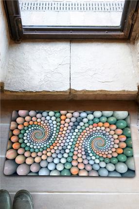 Durų kilimėlis Conceptum Hypnose Confus Chat, įvairių spalvų, 60 cm x 40 cm