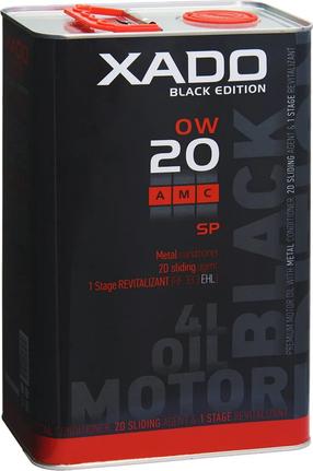 Motoreļļa Xado SP AMC Black Edition 0W - 20, sintētiskais, 4 l