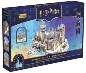 3D dėlionė Cubicfun Harry Potter Hogwarts Castle, 32.5 cm x 45.5 cm, 197 vnt., įvairių spalvų