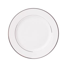 Šķīvis deserta Ambition Aura Silver, Ø 19 cm, balta krās./sudraba krās.