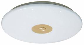 Lampa plafons CristalRecord Pro 28-502-50-500, LED, 2700 - 6500 °K, 1 x 50 W, zelta krās./balta krās. / balta krās., 50 x 50 cm