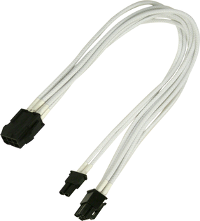 Kabelis Nanoxia 900400023 PCIe 6-pin Female (moteriška), PCIe 8-pin Male (vyriška), 0.3 m