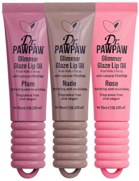 Huuleõli, komplekt Dr. Paw Paw Glimmer Glaze Trio Pack, 30 ml