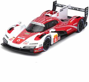 Mänguauto Bburago Porsche 963 18-28042, 1:24, valge v./punane v.