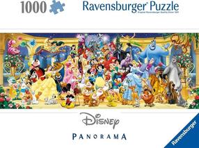 Пазл Ravensburger Panorama Disney Group, 37 см x 98 см, 1000 шт., многоцветный